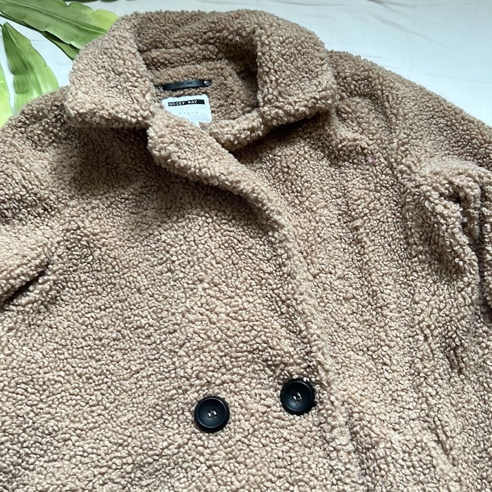 ⭐️NWT Noisy May Gabi Oversized Button-Down Teddy Jacket⭐️ - Picture 7 of 13
